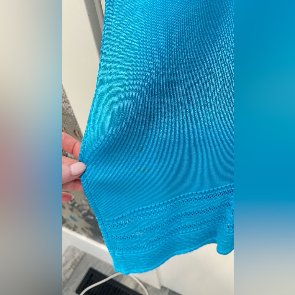 bebe Blue Midi Dress - Picture 4 of 4